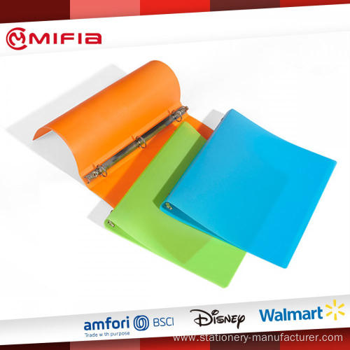 Soft PP Ring Binder Plastic Presentation Ring Binders